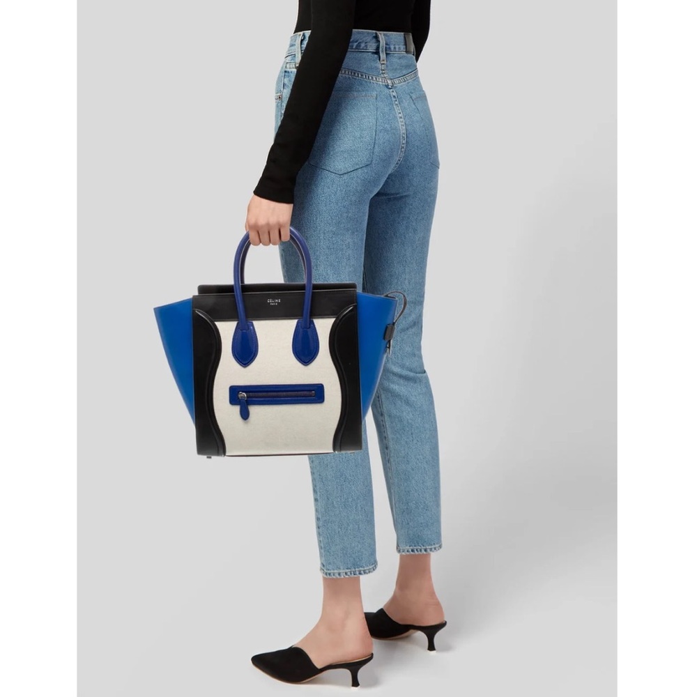 Celine Blue and Black Women's Bag - Picture 12 of 12